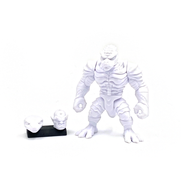 Blank White Beast Action Figure